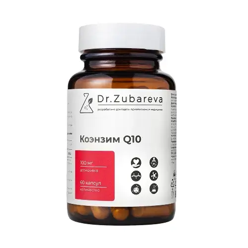 КОЭНЗИМ Q10 Др.Зубарева капс. 0.46г N60 (Жива Продукт, РФ)