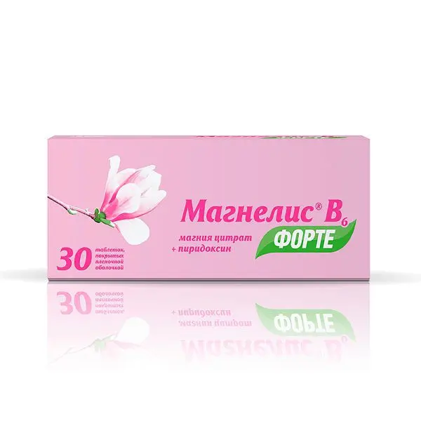 МАГНЕЛИС В6 Форте табл. п.п.о. 100мг+10мг N30 (ОТИСИФАРМ, РФ)