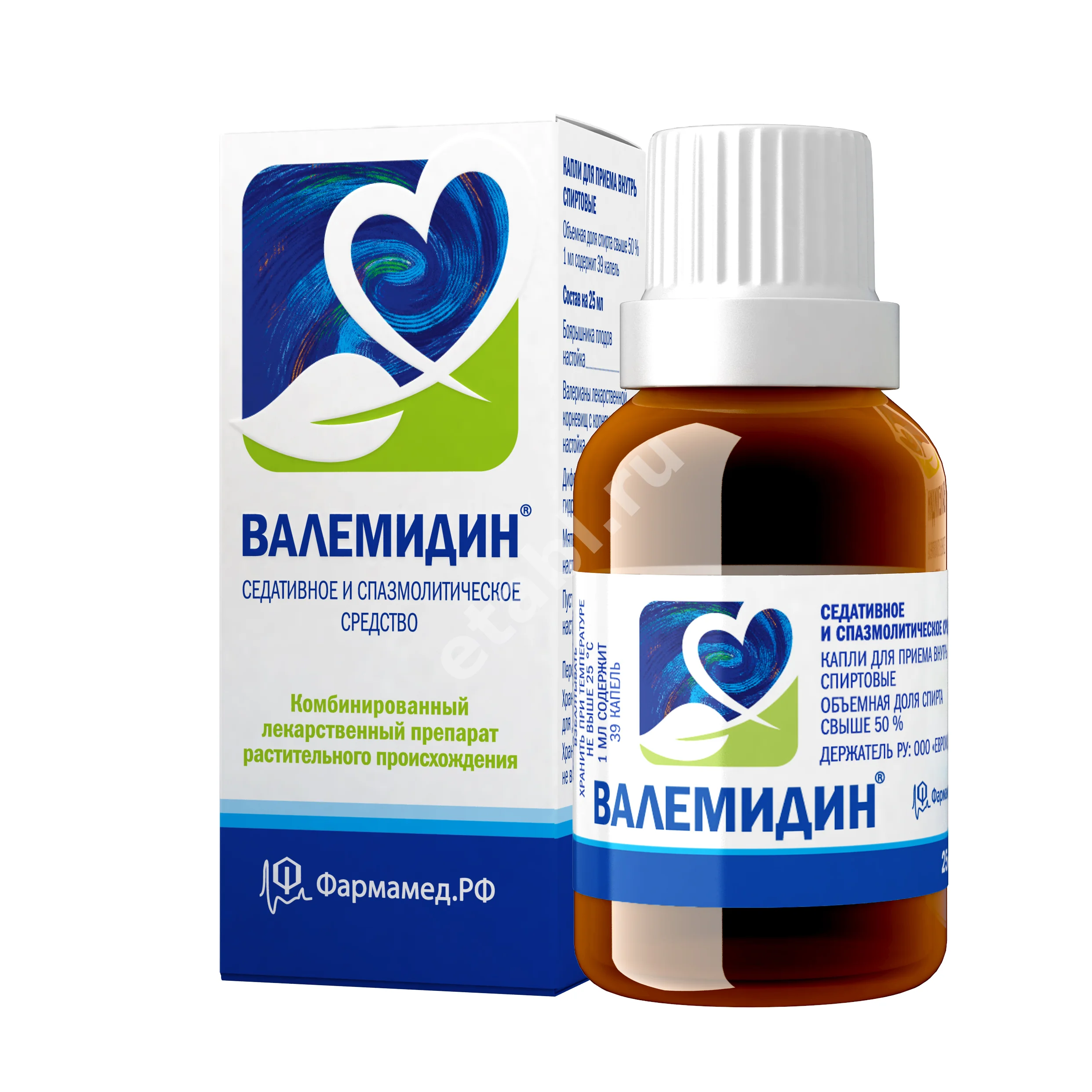 ВАЛЕМИДИН капли внутр. спирт. (фл.-кап.) 25мл N1 (ФАРМАМЕД СПб, РФ)