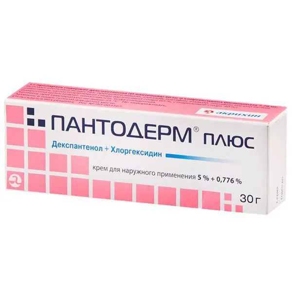 ПАНТОДЕРМ ПЛЮС крем (туба) 5%+0.776% - 30г N1 (АКРИХИН, РФ)
