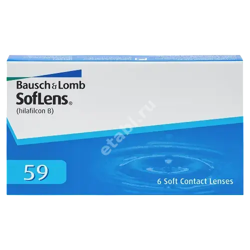 ЛИНЗЫ КОНТАКТНЫЕ Bausch+Lomb Soflens 59 6шт традиц 1мес дневн б/цв -5.00 8.6 (Бауш энд Ломб Инкорпорейтед, ФРАНЦИЯ)
