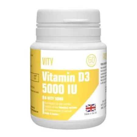ВИТАМИН Д3 капс. 5 000МЕ - 0.35г N60 (Вити, ВЕЛИКОБРИТАНИЯ)