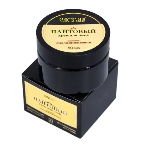 ПАНТОГРИН (PANTOGREEN) крем для лица от морщин Панты алтайского марала 50мл (Алтай Косметикс Груп, РФ)