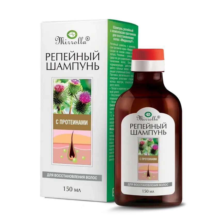 РЕПЕЙНЫЙ Шампунь Мирролла д/восстан волос Протеины 150мл (МИРРОЛЛА, РФ)