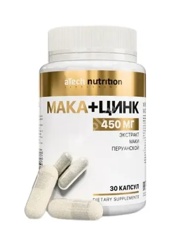 МАКА+ЦИНК Атеч Нутритион (aTech Nutrition) капс. 0.62г N30 (Арсенал Атлета, РФ)