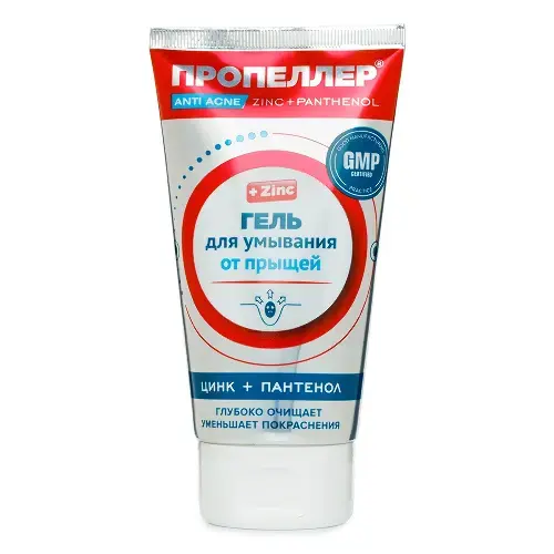ПРОПЕЛЛЕР гель д/умывания от прыщей Цинк/Пантенол 150мл (Народные Промыслы, РФ)