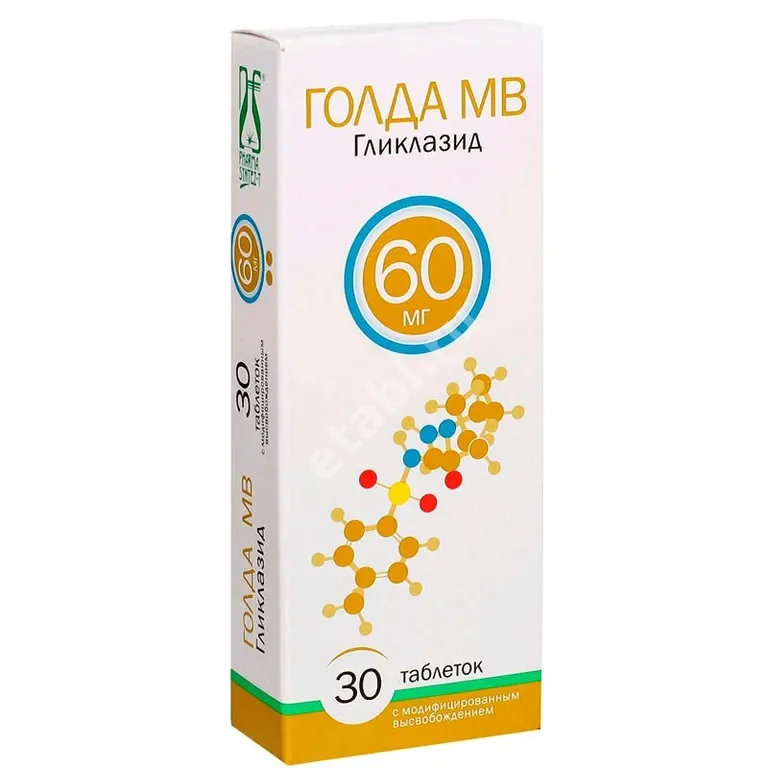 ГОЛДА МВ табл. с модиф. высвоб. 60мг N30 (ФАРМАСИНТЕЗ, РФ)