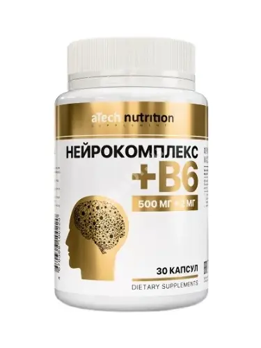 НЕЙРОКОМПЛЕКС+В6 Атеч Нутритион (aTech Nutrition) капс. 0.67г N30 (Арсенал Атлета, РФ)