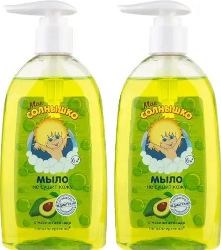 МОЕ СОЛНЫШКО мыло жидкое 6м+ 300мл N2 Авокадо (АВАНТА, РФ)
