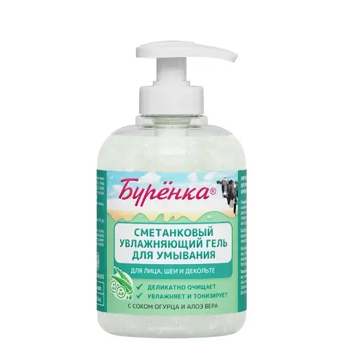 ЛОШАДИНАЯ СИЛА Буренка гель для лица увлаж д/всех типов кожи Сметанковый 300мл (Империал Пк, РФ)