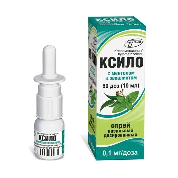 КСИЛО Ментол/Эвкалипт спрей наз. доз. 0.1мг/доза - 10мл N1 (Фармтехнология, БЕЛАРУСЬ)