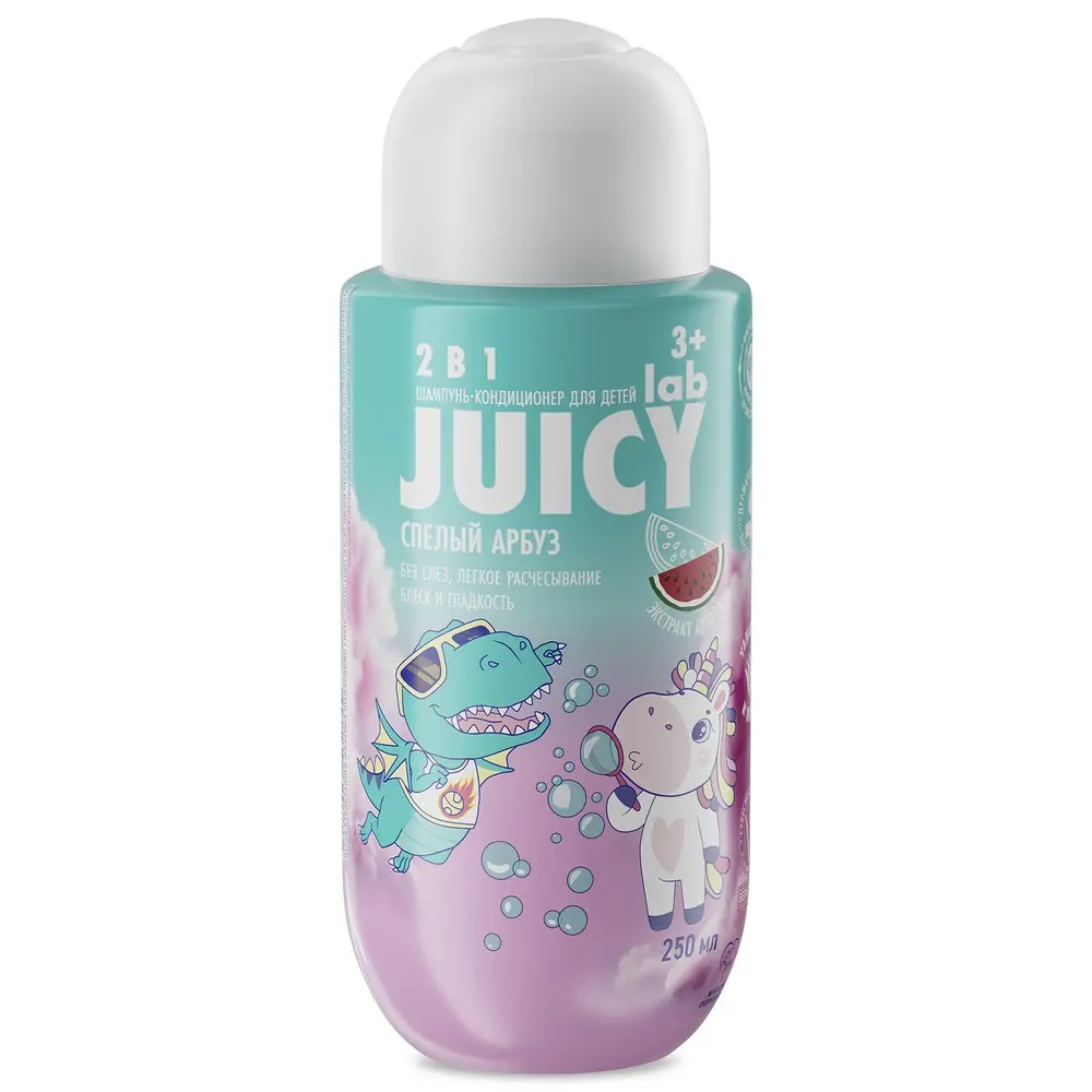 СПЛАТ Juicy Lab шампунь-кондиционер детский 250мл Арбуз (СПЛАТ, РФ)