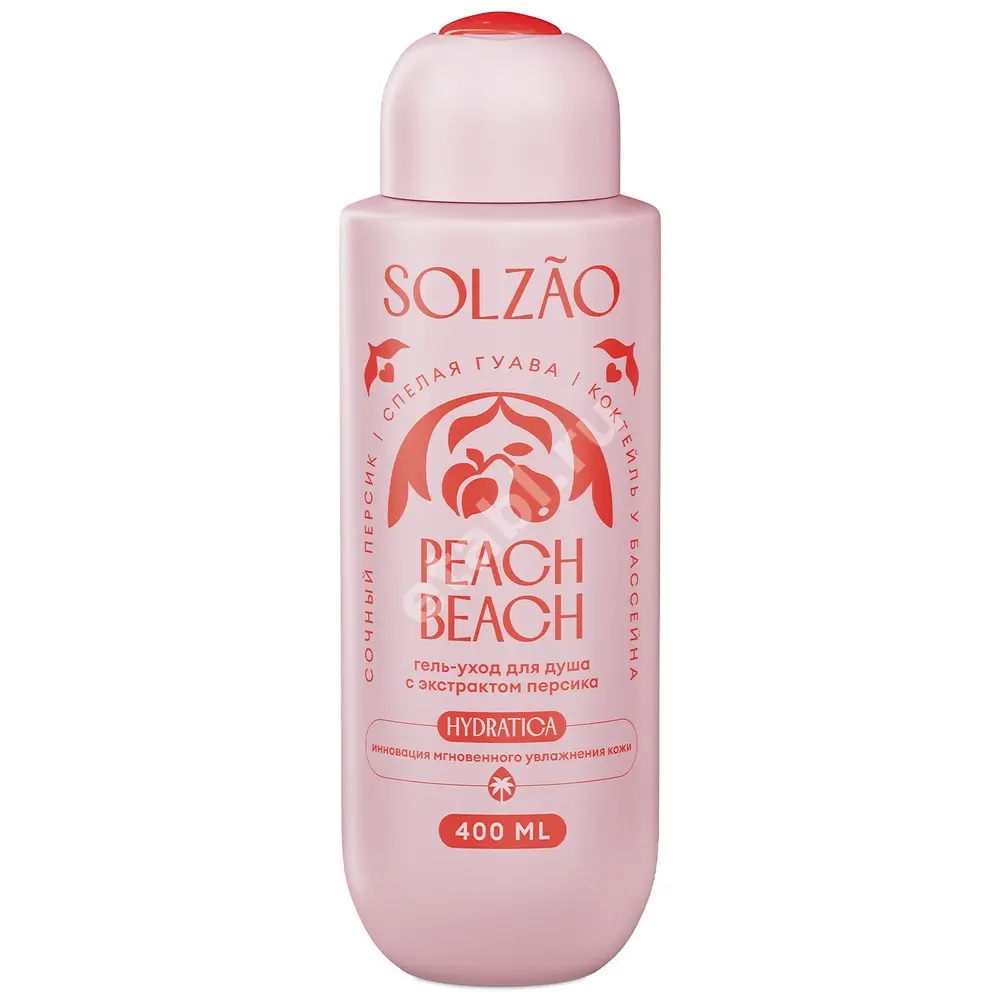 СОЛЗАО (SOLZAO) Пич Бич гель д/душа с экстрактом персика 400мл (СПЛАТ, РФ)