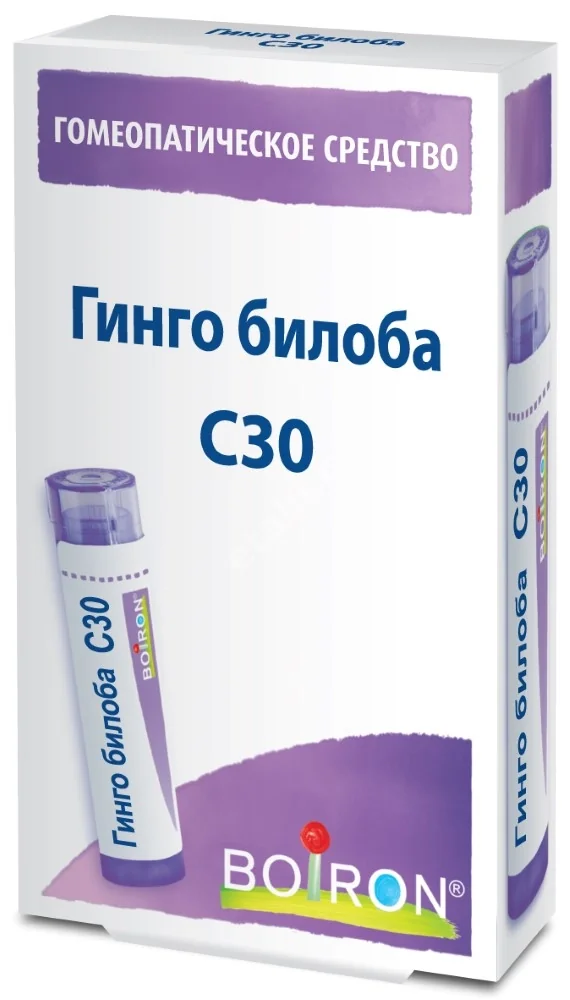 ГИНГО БИЛОБА С30 гран. гомеопат. 4г N1 (Буарон Лаб, ФРАНЦИЯ)