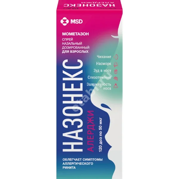 НАЗОНЕКС спрей наз. доз. (фл.) 50мкг/доза - 120доз N1 (ОРГАНОН, БЕЛЬГИЯ)