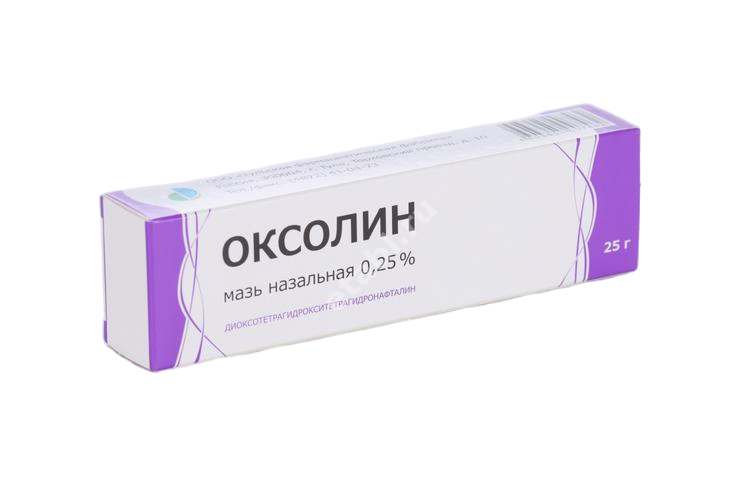 ОКСОЛИН мазь наз. (туба) 0.25% - 25г N1 (Тульская Ф.Ф., РФ)