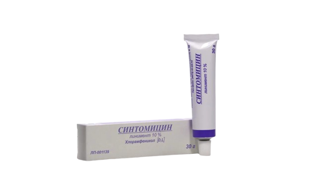 СИНТОМИЦИН линим. (туба) 10% - 30г N1 (Тульская Ф.Ф., РФ)