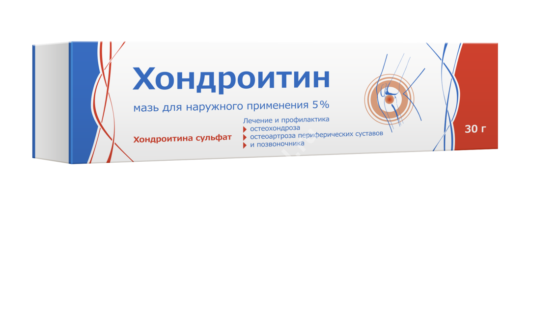 ХОНДРОИТИН мазь 5% - 30г N1 (Тульская Ф.Ф., РФ)