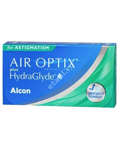 ЛИНЗЫ КОНТАКТНЫЕ AIR Optix Plus HydraGlyde for Astigmatism 3шт традиц 1мес дневн б/цв -4.00 8.7 (АЛКОН, МАЛАЙЗИЯ/США)
