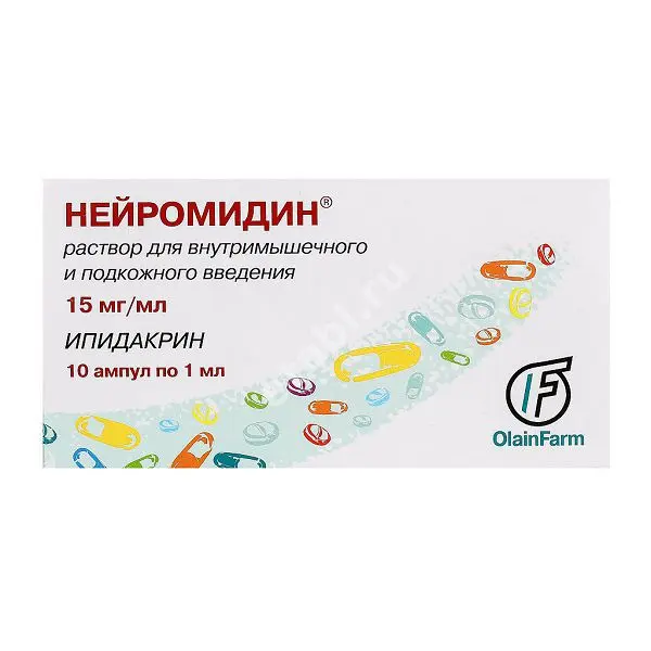 НЕЙРОМИДИН р-р для в/м и п/к введ. (амп.) 15мг/мл - 1мл N10 (Софарма, БОЛГАРИЯ)