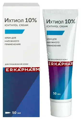 ИХТИОЛ крем 10% - 50мл (Эльфарма.ру, РФ)