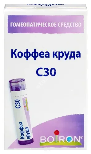 КОФФЕА КРУДА С30 гран. гомеопат. 4г N1 (Буарон Лаб, ФРАНЦИЯ)
