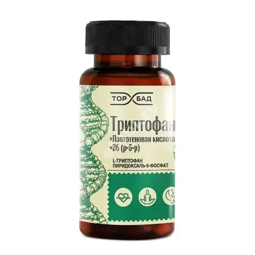 ТРИПТОФАН+ПАНТОТЕНОВАЯ КИСЛОТА+В6 Торбад капс. 0.5г N90 (Экол, РФ)