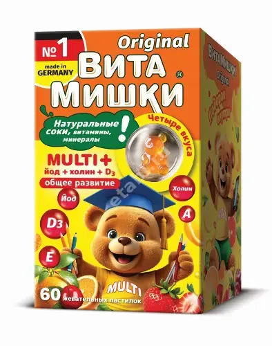 ВИТАМИШКИ Мульти+ пастилки жев. N60 (ФАРМАМЕД, ГЕРМАНИЯ/США)