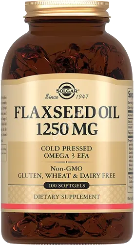 СОЛГАР Льняное масло капс. 1.25г - 1.823г N100 (ЭнЭйчЭс ЮЭс, США)