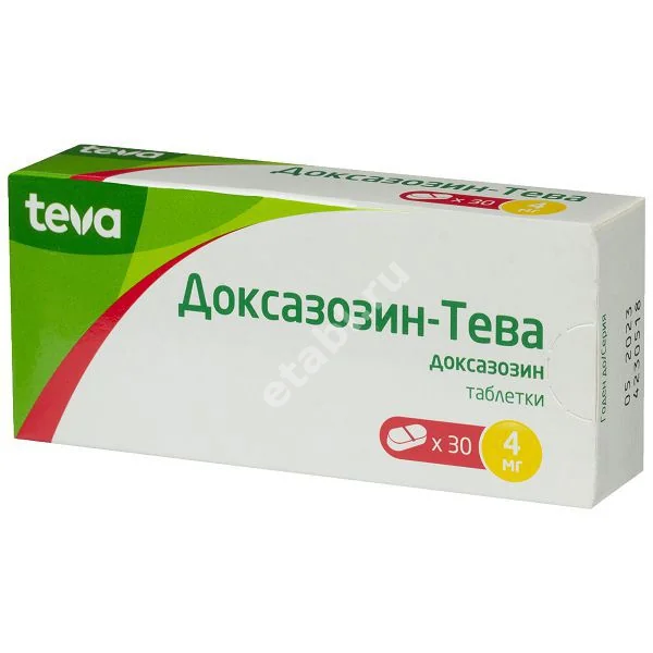 ДОКСАЗОЗИН табл. 4мг N30 (ТЕВА, ВЕНГРИЯ)