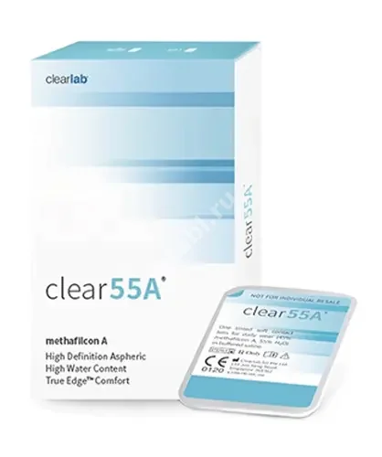 ЛИНЗЫ КОНТАКТНЫЕ Clear 55А 6шт традиц 1мес дневн б/цв -5.00 8.7 (Клиарлэб, СИНГАПУР)