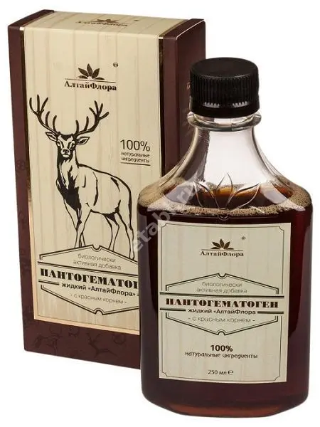 ПАНТОГЕМАТОГЕН с красным корнем жидк. 250мл N1 (Алтайская чайная компания, РФ)