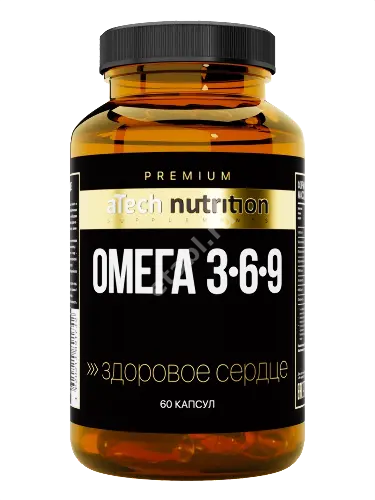 ОМЕГА 3-6-9 Атеч Нутритион (aTech Nutrition) капс. 1.63г N60 (Арсенал Атлета, РФ)