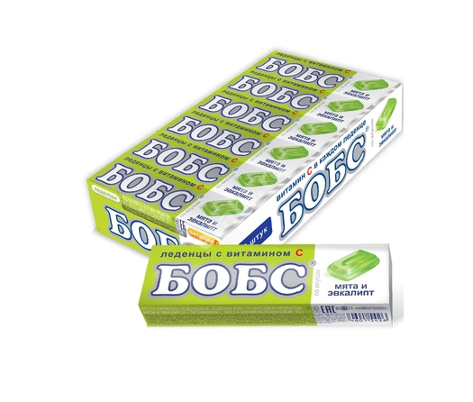 БОБС леденцы (шоубокс) 35г N12 Ассорти (МАК-Иваново, РФ)