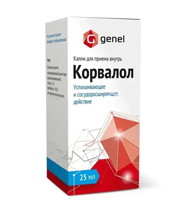 КОРВАЛОЛ капли внутр. (фл.) 25мл N1 (Технопарк-Центр, РФ)