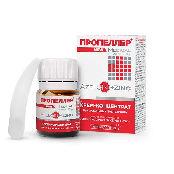 ПРОПЕЛЛЕР Medical крем-концентрат Азелоин+цинк 20мл (ЭЛЬД, РФ)