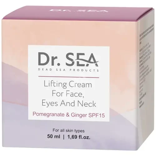 ДОКТОР СИ (DR. SEA) крем для лица/шеи/век лифтинг Гранат/Имбирь SPF15 50мл (ТДОТ Индастриас энд Инт Трэйд, ИЗРАИЛЬ)