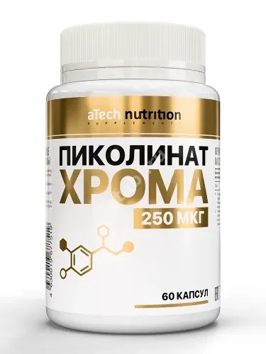ХРОМА ПИКОЛИНАТ Атеч Нутритион (aTech Nutrition) капс. 250мкг - 0.3г N60 (Арсенал Атлета, РФ)