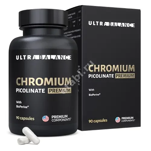 ХРОМА ПИКОЛИНАТ Ультрабаланс (Ultrabalance) Премиум капс. 0.3г N90 (Юниэко, РФ)