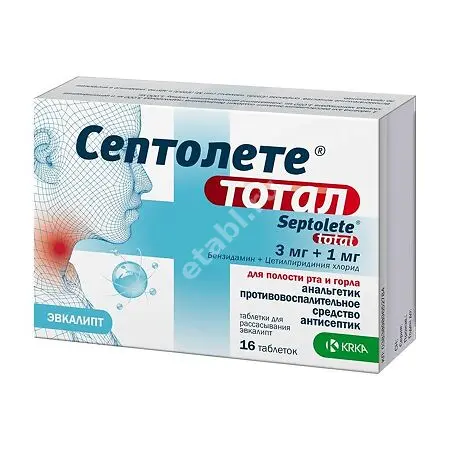 СЕПТОЛЕТЕ Тотал табл. д/рассас. N16 Эвкалипт (КРКА, СЛОВЕНИЯ)