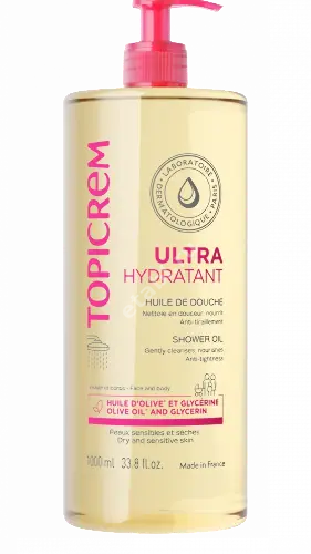 ТОПИКРЕМ масло д/душа д/сух/чувст кожи Ультраувлажняющее 1л (Лаборатория Нижи, ФРАНЦИЯ)