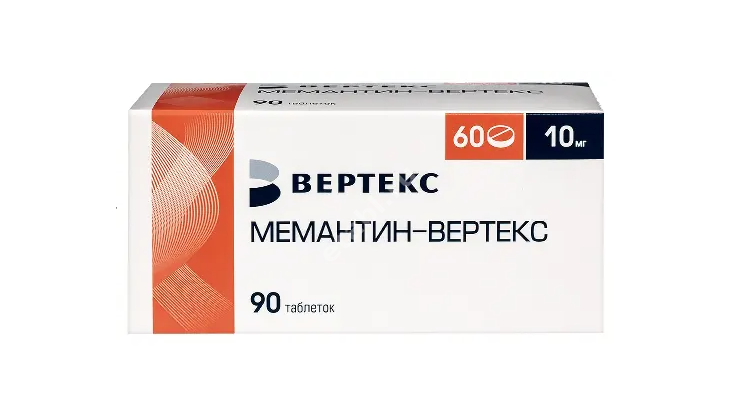 МЕМАНТИН табл. п.п.о. 10мг N60 (ВЕРТЕКС, РФ)