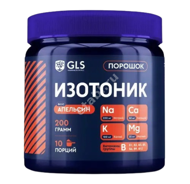 ИЗОТОНИК GLS пор. (банк.) 200г N1 Апельсин (ГЛОБАЛ ХЭЛФ КЕАР, РФ)