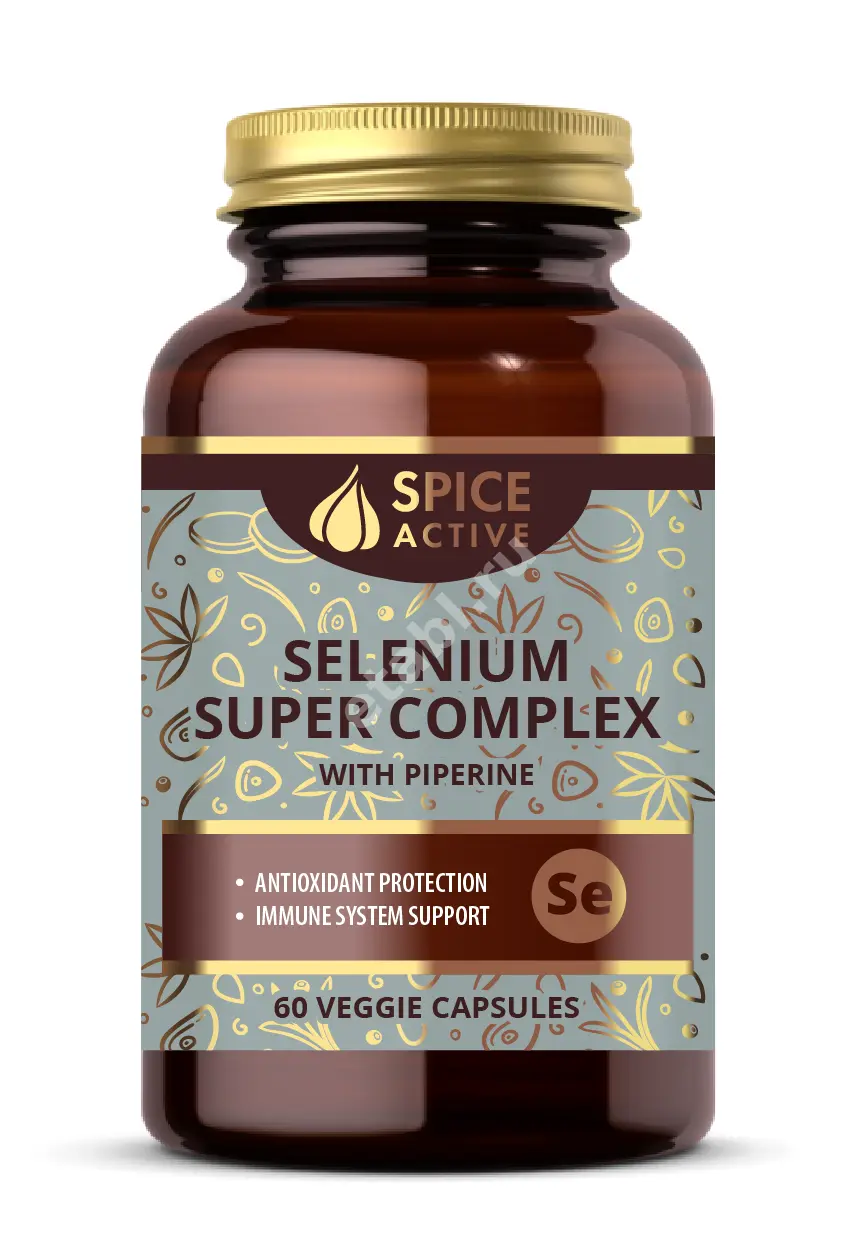 СЕЛЕН СУПЕР КОМПЛЕКС Спайс Актив (Spice Active) Пиперин капс. (банк.) 0.18г N60 (Фармакор Продакшн, РФ)