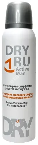 ДРАЙ РУ Актив мен дезодорант-антиперспирант спрей (аэроз.) 150мл (АРНЕСТ, РФ)