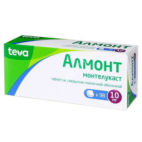 АЛМОНТ табл. п.п.о. 10мг N98 (ТЕВА, МАЛЬТА/ПОЛЬША)