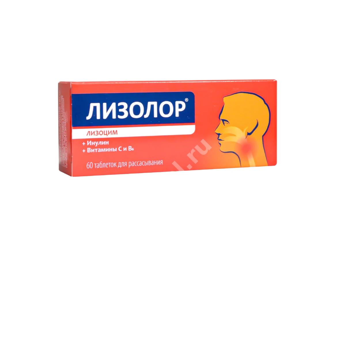 ЛИЗОЛОР Лизоцим с инулином табл. д/рассас. 0.18г N60 (Биокор, РФ)