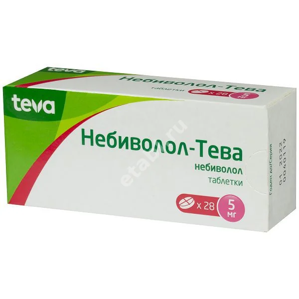 НЕБИВОЛОЛ табл. 5мг N28 (ТЕВА, БОЛГАРИЯ/ВЕНГРИЯ)