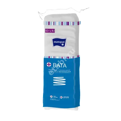 ВАТА хирургич. нестер. Зиг-заг 50г (БЕЛЛА, РФ)