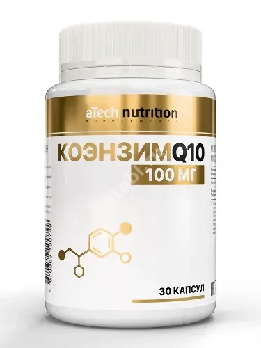 КОЭНЗИМ Q10 Атеч Нутритион (aTech Nutrition) капс. 100мг - 0.45г N30 (Арсенал Атлета, РФ)